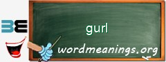 WordMeaning blackboard for gurl